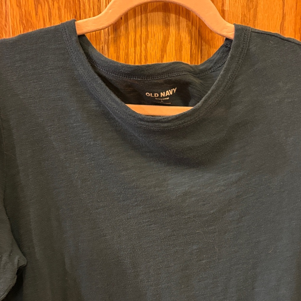 Old Navy Deep Teal Long Sleeve Everywear T-Shirt - Picture 3 of 9